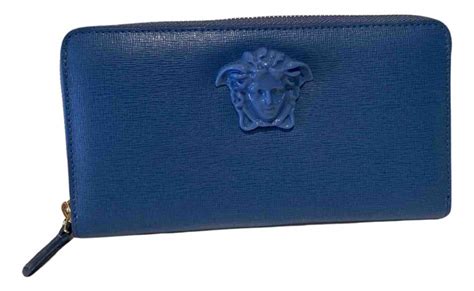 blaue versace tasche|versace leather wallet.